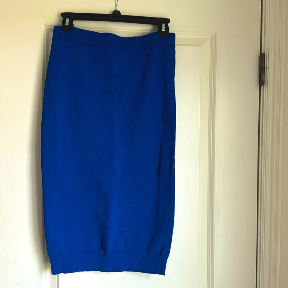 NWOT Michael Kors Women's Size Small Cobalt Blue Stretchy Pencil Skirt